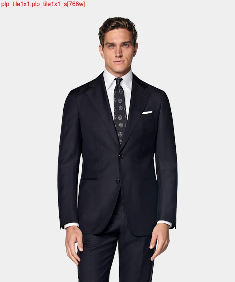 Navy Perennial Tailored Fit Havana Suit